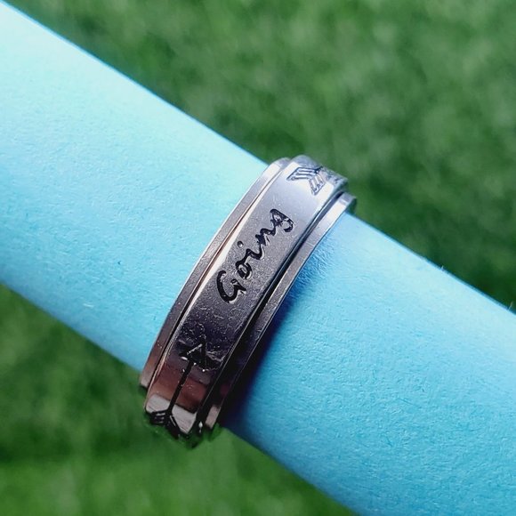 "6MM Stainless Steel Fidget Ring for Men/Women, AAAQL1008 - Picture 4 of 12